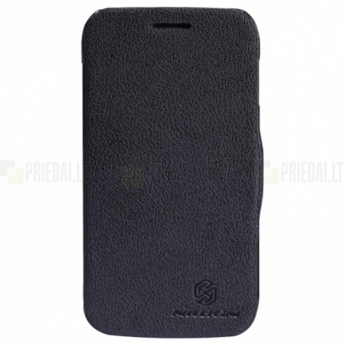 Samsung Galaxy Core „Nillkin“ Fresh atvēramais melns futrālis