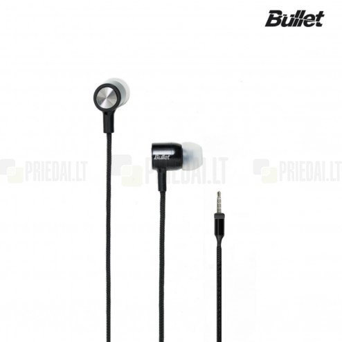 „Bullet“ Headset  ausīs ieliekamās melnā austiņas