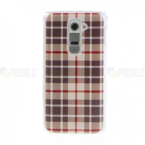 „Burberry“ stils rozs LG G2 D802 apvalks