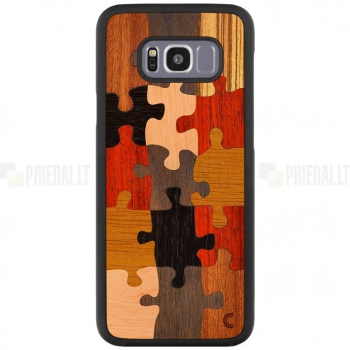 Samsung Galaxy S8+ (G955) „Crafted Cover“ Puzzle dabīga koka telefona apvalks