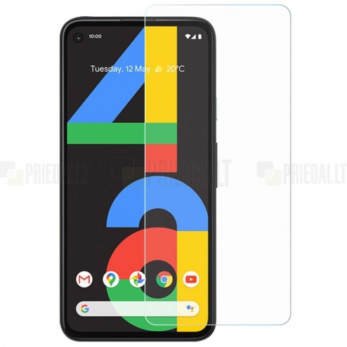Google Pixel 4A dzidrs ekrāna aizsargstikls (Tempered Glass)