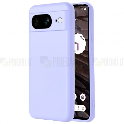 Google Pixel 8 Shell cieta silikona (TPU) apvalks - violets