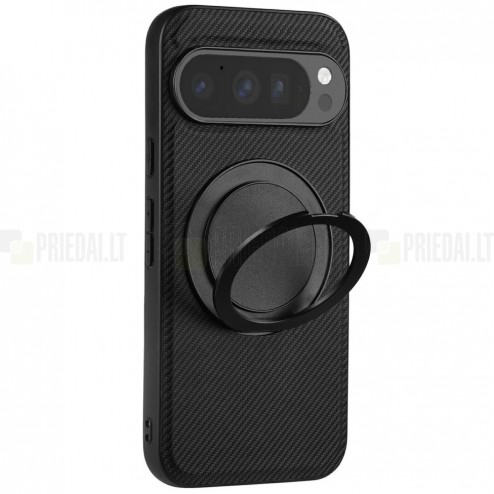 Google Pixel 4A „Kickstand“ pastiprinātas aizsardzības melns apvalks