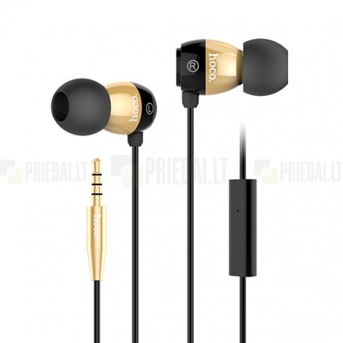 „HOCO“ EPM01 ausīs ieliekamās zeltā krasā austiņas