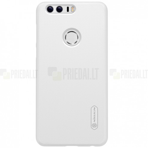 Honor 8 Nillkin Frosted Shield balts plastmasas apvalks + ekrāna aizsargplēve