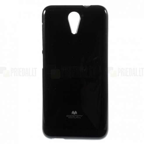 HTC Desire 620 Mercury melns cieta silikona (TPU) apvalks