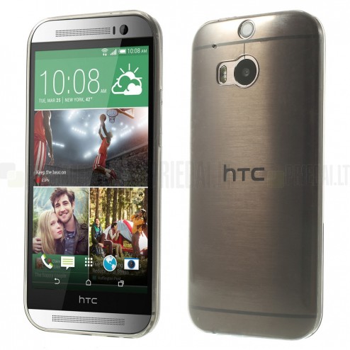 HTC One M8 pasaulē planākais pelēks futrālis
