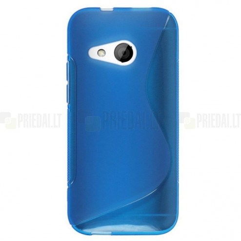 HTC One mini 2 (HTC One M8 mini) „S-Line“ cieta silikona (TPU) zils apvalks