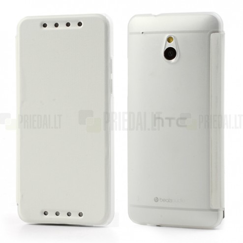 Atvēramais HTC One mini balts maciņš