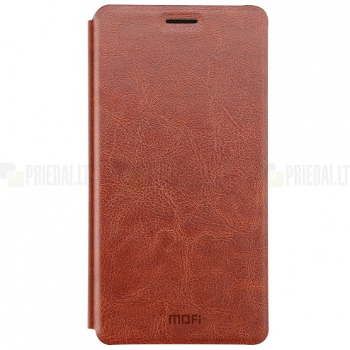 Huawei Ascend G7 „Mofi“ Rui sērijas brūns ādas atvērams maciņš