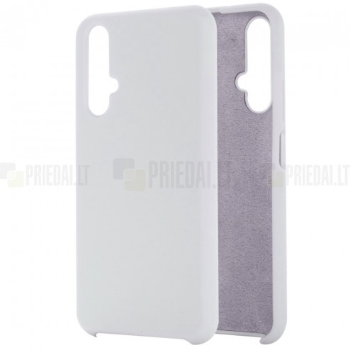 Huawei Honor 20 (Nova 5T) Shell cieta silikona (TPU) balts apvalks