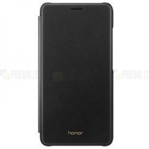 Oficiāls Huawei Honor 5c (Honor 7 Lite) Flip Cover melns atvērams maciņš