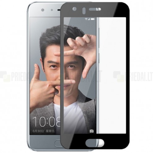 Huawei Honor 9 (Honor 9 Pemium) „Lenuo“ Tempered Glass melns ekrāna aizsargstikls