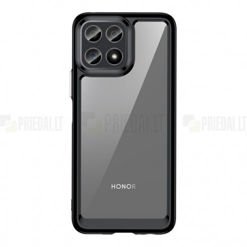 Huawei Honor X8 „Fashion“ dzidrs apmales melnā krāsā apvalks