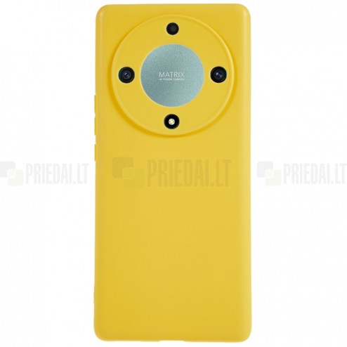 Huawei Honor X9a cieta silikona (TPU) dzeltens apvalks