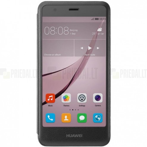Oficiāls Huawei Nova Smart View Cover melns atvērams maciņš (maks)
