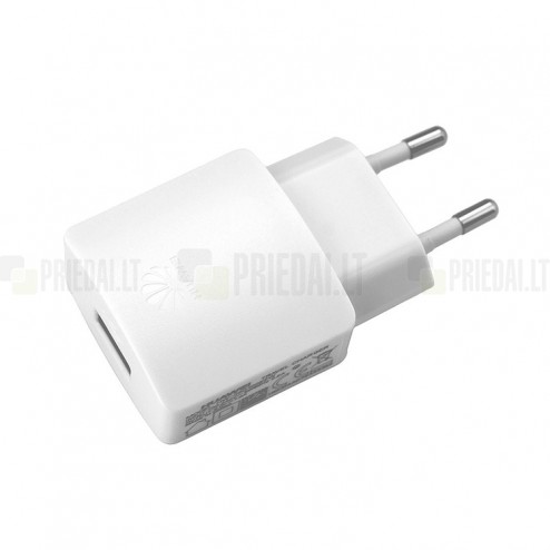 Origināls „Huawei“ balts tīkla lādētājs (HW-050100, Eiropas modelis) 1 amp