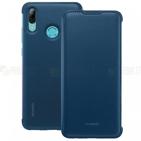 Oficiāls Huawei Huawei P smart 2019 (Honor 10 Lite) Wallet Cover zils atvērams maciņš 