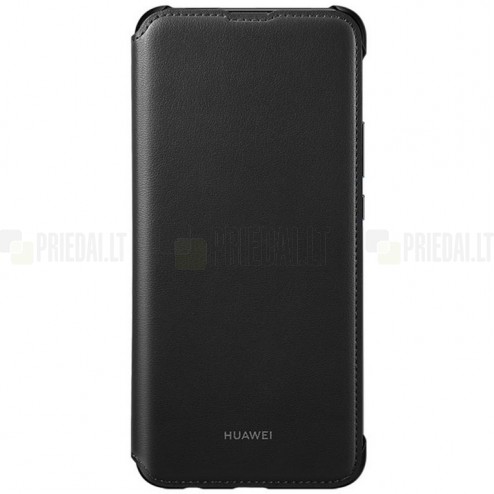 Oficiāls Huawei P Smart Z Wallet Cover Cover melns atvērams maciņš (maks) 