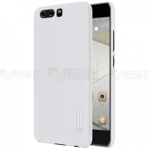 Huawei P10 Plus Nillkin Frosted Shield balts plastmasas apvalks + ekrāna aizsargplēve