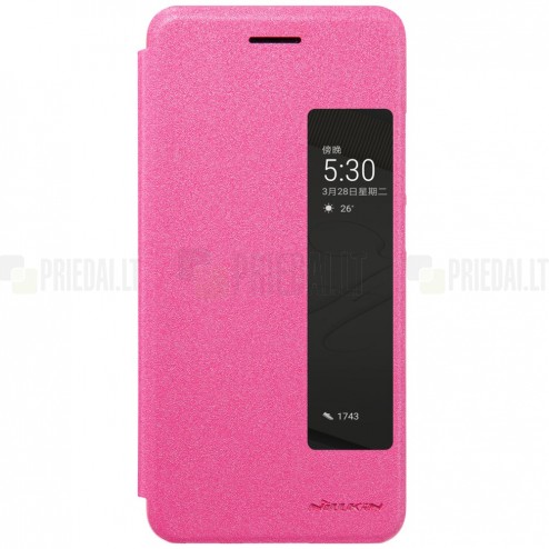 Huawei P10 Plus „Nillkin“ Sparkle atvēramais rozs maciņš