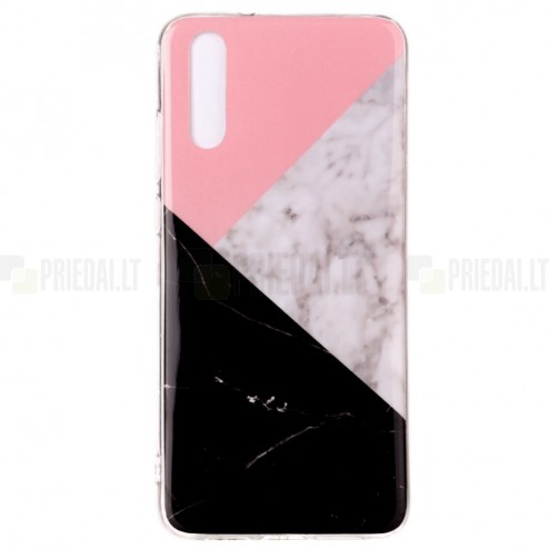 Huawei P20 „Marble“ cieta silikona (TPU) krāsains apvalks