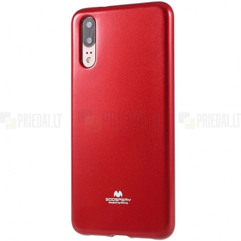 Huawei P20 Mercury sarkans cieta silikona (TPU) apvalks