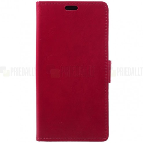 Huawei P20 Pro atvēramais ādas sarkans maciņš, grāmata (maks)