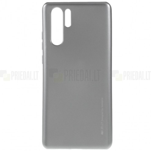 Huawei P30 Pro Mercury pelēks cieta silikona (TPU) apvalks