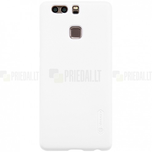Huawei P9 Nillkin Frosted Shield balts plastmasas apvalks + ekrāna aizsargplēve