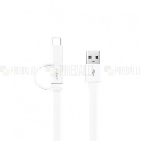 „Huawei“ micro USB + Type-C balts vads 1,5 m. (origināls) (AP-55S)
