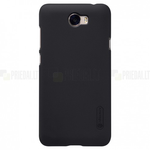 Huawei Y5 II 2 Nillkin Frosted Shield melns plastmasas apvalks + ekrāna aizsargplēve
