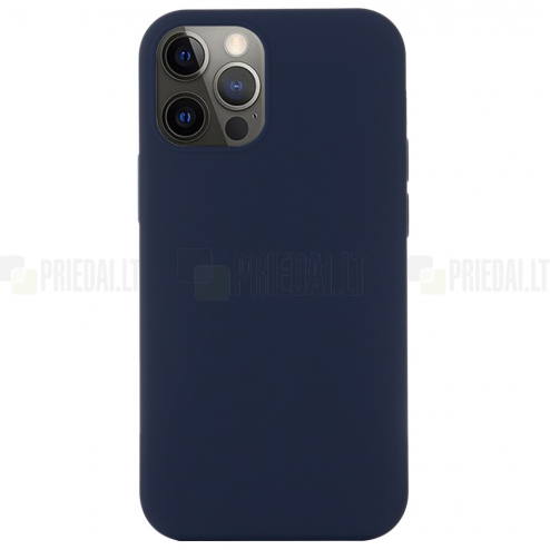 Apple iPhone 12 un Apple iPhone 12 Pro „Shell“ MagSafe cieta silikona (TPU) melns apvalks