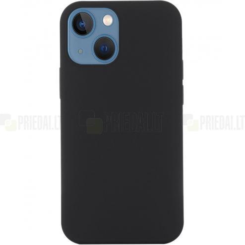 Apple iPhone 12 un Apple iPhone 12 Pro „Shell“ MagSafe cieta silikona (TPU) melns apvalks
