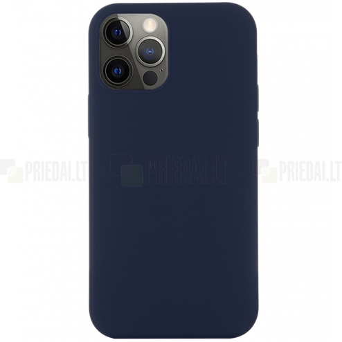 Apple iPhone 12 un Apple iPhone 12 Pro „Shell“ MagSafe cieta silikona (TPU) melns apvalks