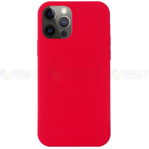 Apple iPhone 12 un Apple iPhone 12 Pro „Shell“ MagSafe cieta silikona (TPU) melns apvalks