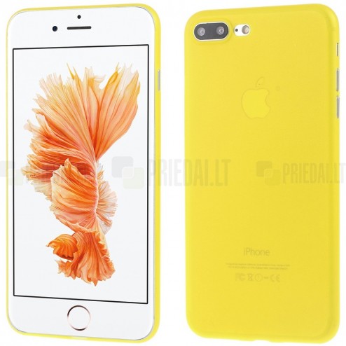 Apple iPhone 7 Plus un Apple iPhone 8 Plus pasaulē planākais dzeltens futrālis