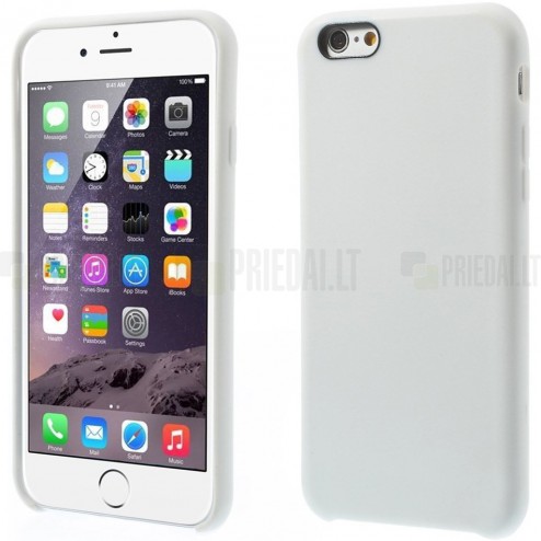 Apple iPhone 6, 6s cieta silikona (TPU) balts apvalks