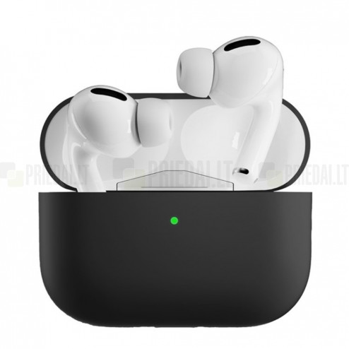 Apple AirPods Pro 2 silikona melns maciņš austiņām