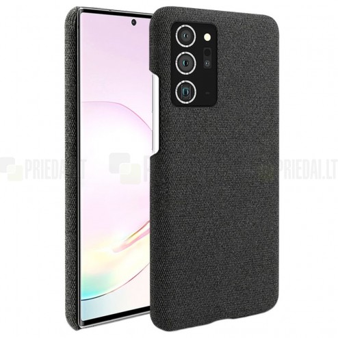 Samsung Galaxy Note 20 (N980F) „Fashion“ melns cieta silikona apvalks 