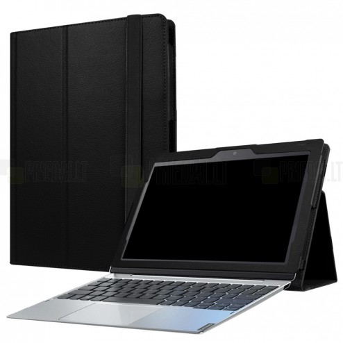 Lenovo IdeaTab MIIX 320 10.1 Litchi atvēramais melns maciņš