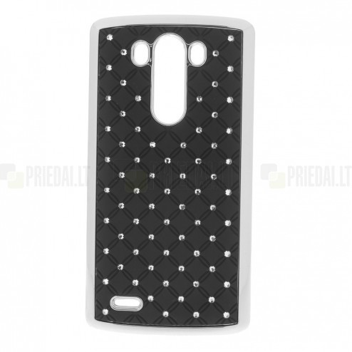 LG G3 D850 elegants melns futrālis ar spīduļiem