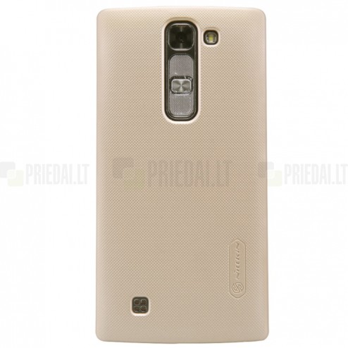 LG G4c (H525) Nillkin Frosted Shield zelta plastmasas apvalks + ekrāna aizsargplēve