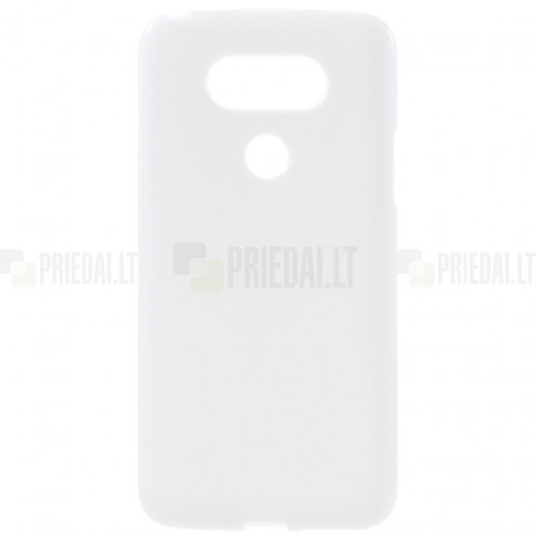 LG G5 (H850) cieta silikona (TPU) balts apvalks