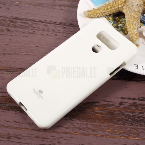LG G6 (H870) Mercury balts cieta silikona (TPU) apvalks