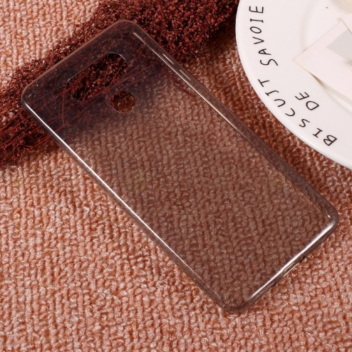 LG G6 (H870) dzidrs (caurspīdīgs) cieta silikona TPU pelēks apvalks