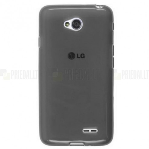 LG L70 (D320) „Jelly Case“ pelēks cieta silikona (TPU) futrālis