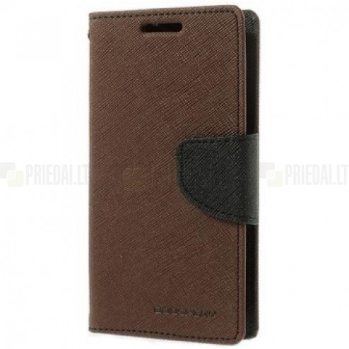 „Mercury“ Fancy LG L70 D320 brūns ādas maciņš