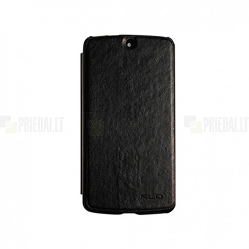 LG Nexus 5 E980 „Kalaideng“ Enland ādas atvēramais melns futrālis