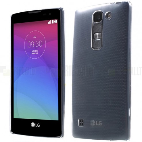 LG Spirit 4G LTE dzidrs (caurspīdīgs) cieta silikona TPU pasaulē planākais apvalks